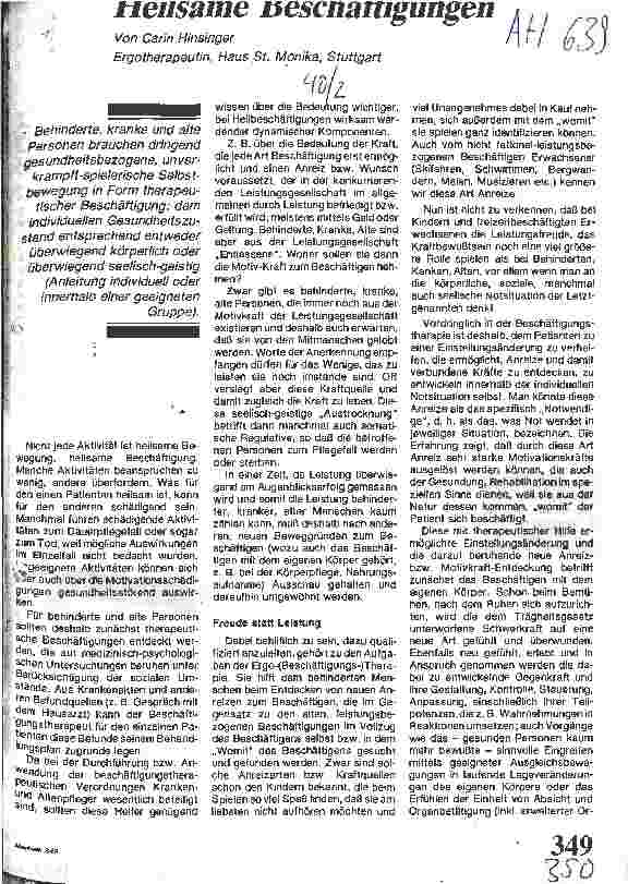 Vorschauseite 1: Heilsame Beschäftigungen
