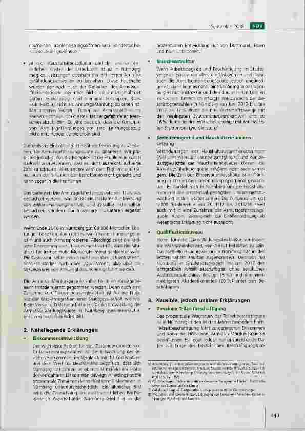 Vorschauseite 3: Armut und Armutsgefährdung vor Ort