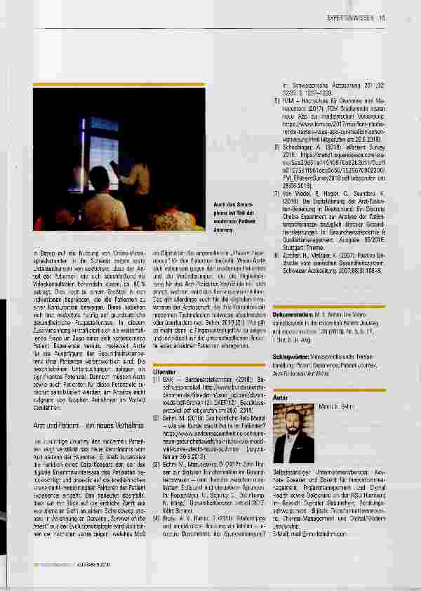 Vorschauseite 3: Die Videosprechstunde in der modernen Patient Journey