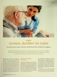 Vorschauseite 1: Lernen, darüber zu reden. Schulungen können helfen, Menschen mit Sterbewünschen empathisch zu begegnen.