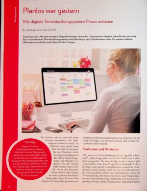 Vorschauseite 1: Planlos war gestern Wie digitale Terminbuchungssysteme Praxen entlasten