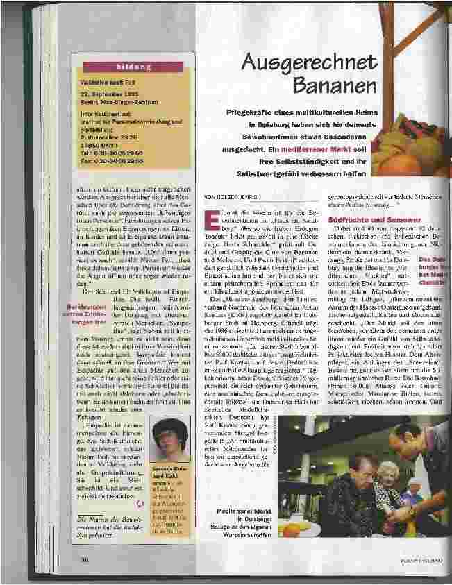 Vorschauseite 1: Ausgerechnet Bananen