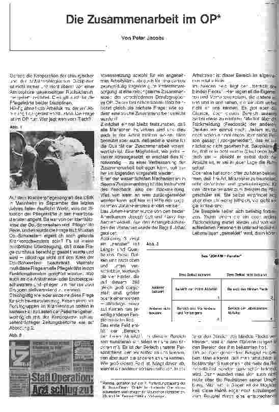 Vorschauseite 1: Die Zusammenarbeit im OP