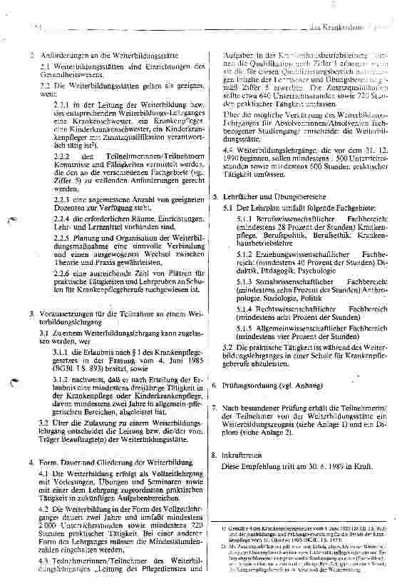 Vorschauseite 2: Lehrtätigkeit und Leitung an Schulen für Krankenpflegeberufe