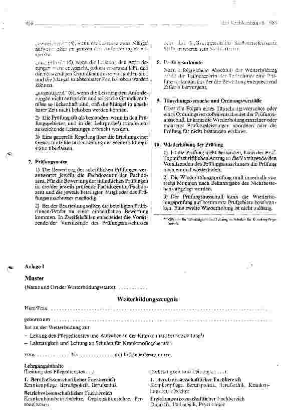 Vorschauseite 4: Lehrtätigkeit und Leitung an Schulen für Krankenpflegeberufe