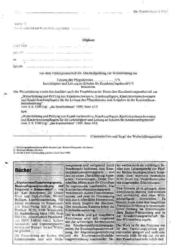 Vorschauseite 6: Lehrtätigkeit und Leitung an Schulen für Krankenpflegeberufe