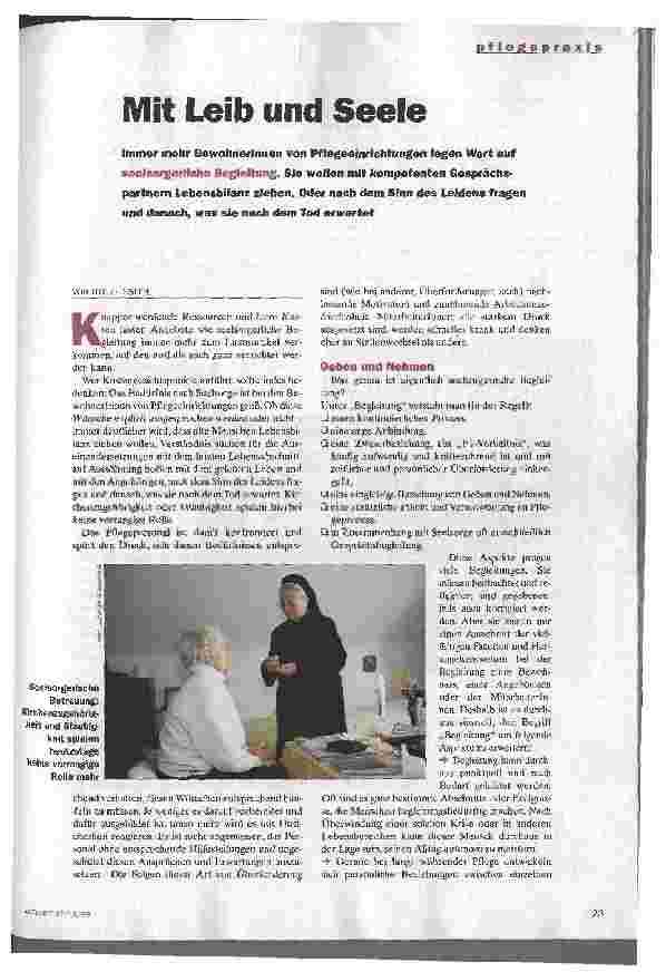 Vorschauseite 1: Mit Leib und Seele