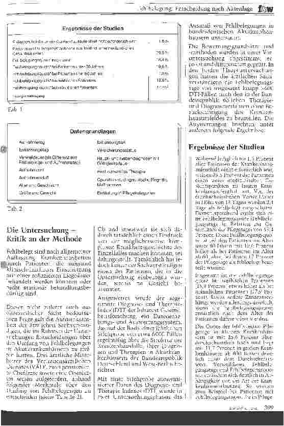 Vorschauseite 2: Fehlbelegung: Entscheidung nach Aktenlage