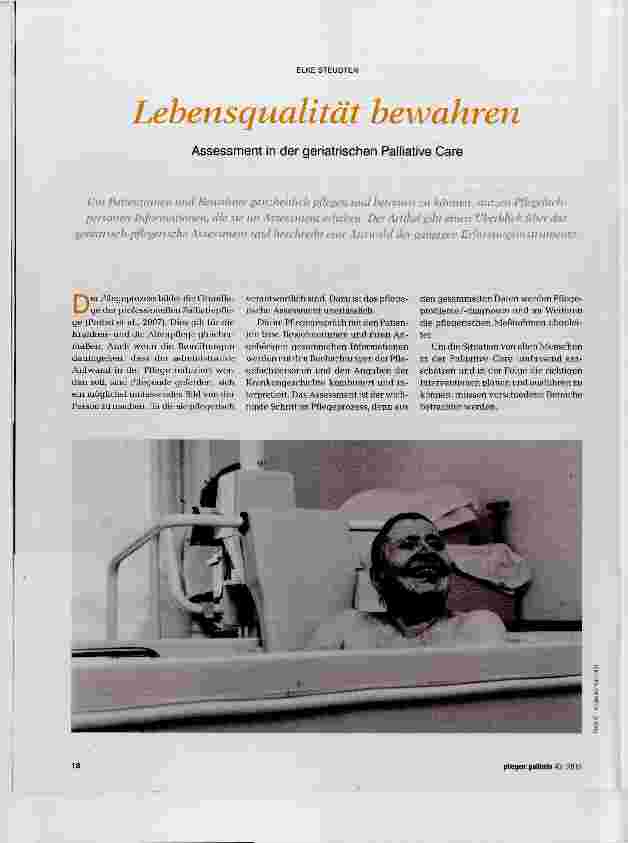 Vorschauseite 1: Lebensqualität bewahren