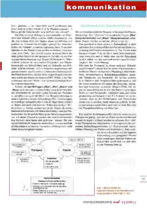 Vorschauseite 2: Teil III Gesprächsführung in der Physiotherapie