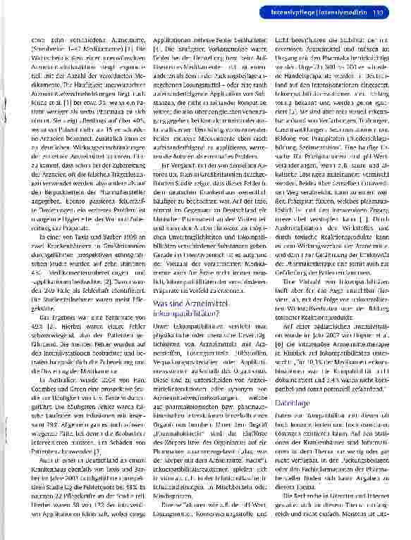 Vorschauseite 2: Aufbau eines Infusionsund Medikamenten-Applikationsregimes bei kritisch Kranken auf der Intensivstation