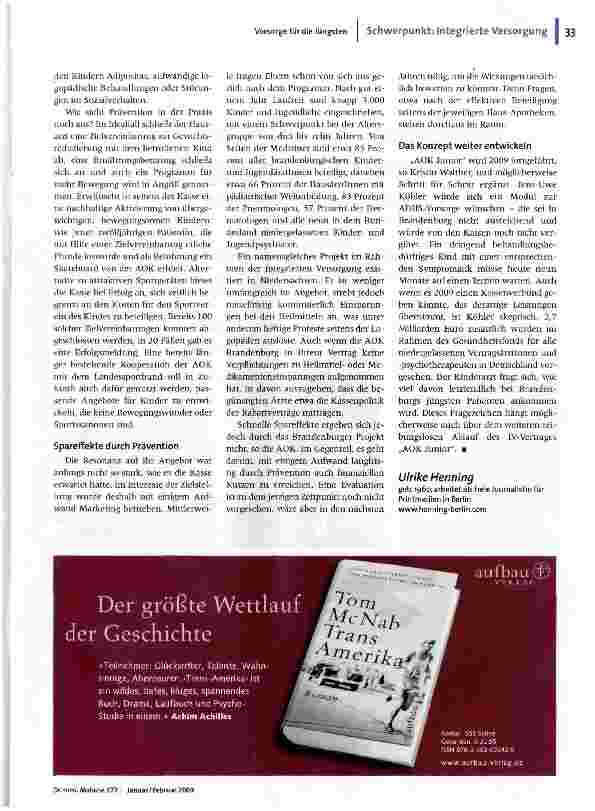 Vorschauseite 3: Bessere Vorsorge für die Jüngsten