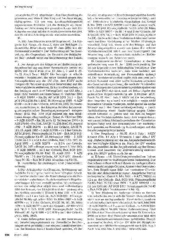 Vorschauseite 3: Entfernung der Regelbeurteilung bei Überschreitung der Beurteilungsfrist
