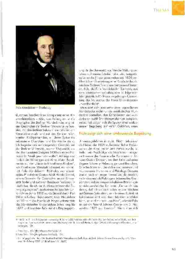 Vorschauseite 2: FELIX MENDELSSOHN BARTHOLDYein Leben zwischen Universität, Salon und Dom