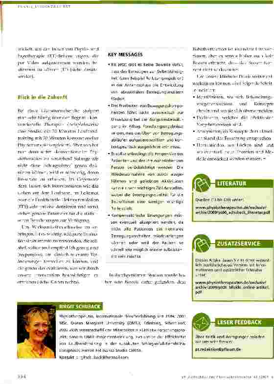 Vorschauseite 5: Das Bobath-Konzept in Zeiten evidenzbasierter Praxis