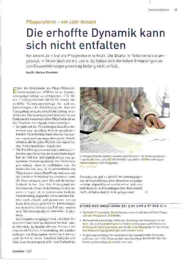 Vorschauseite 1: Die erhoffte Dynamik kann sich nicht entfalten