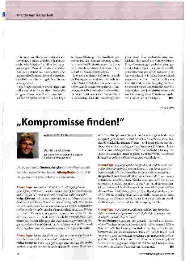 Vorschauseite 1: Kompromisse finden!