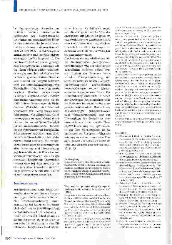 Vorschauseite 6: Notwendigkeit der Optimierung einer Arzneimitteltherapie bei Patienten mit Asthma bronchiale und COPD