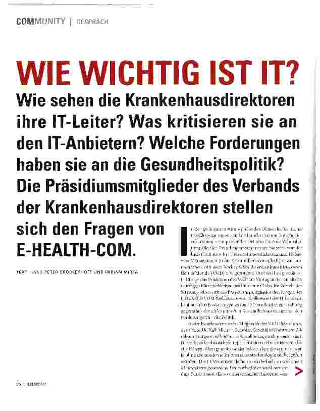Vorschauseite 1: WIE WICHTIG IST IT?