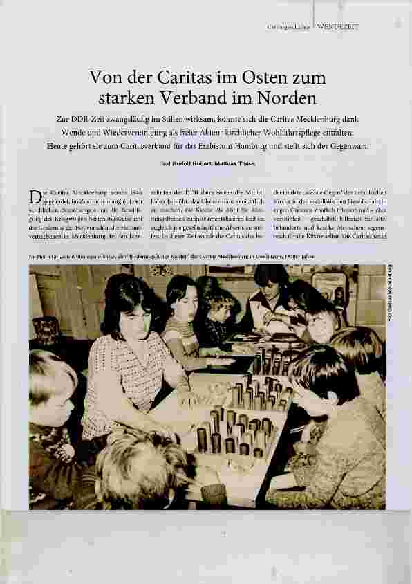 Vorschauseite 1: Von der Caritas im Osten zum starken Verband im Norden