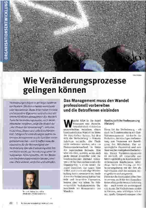 Vorschauseite 1: Wie Veränderungsprozesse gelingen können