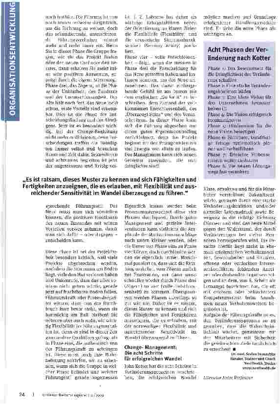 Vorschauseite 3: Wie Veränderungsprozesse gelingen können