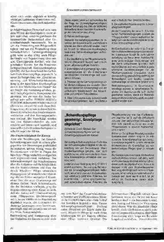 Vorschauseite 4: GRG in der Praxis Wer sortiert die Pflegefälle?