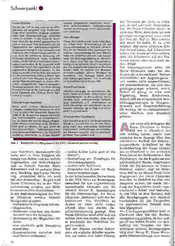Vorschauseite 3: Übernahme amerikanischer Berufsbilder in der Pflege