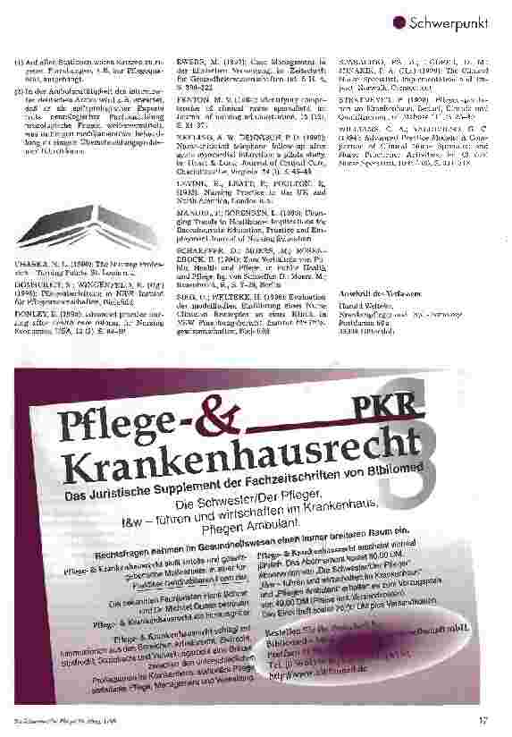 Vorschauseite 6: Übernahme amerikanischer Berufsbilder in der Pflege