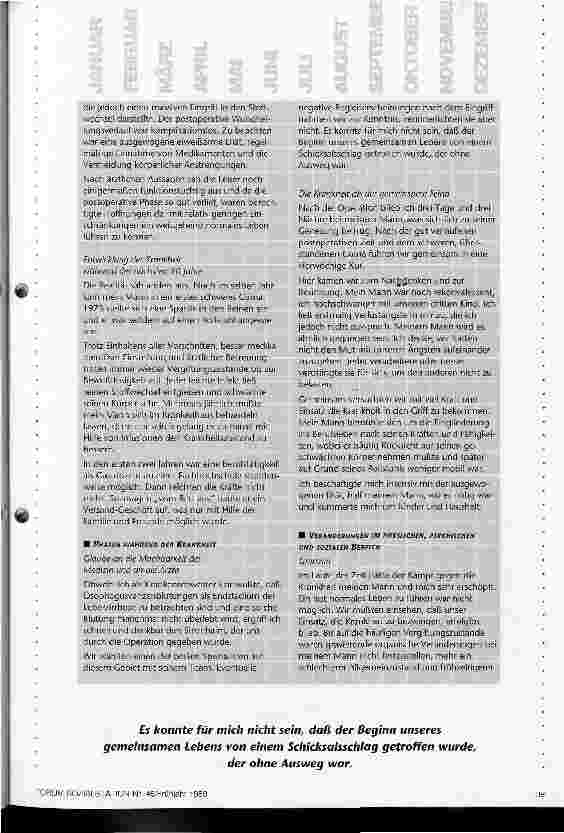 Vorschauseite 2: Ein fast normales Leben Stationen einer todbringenden Krankheit