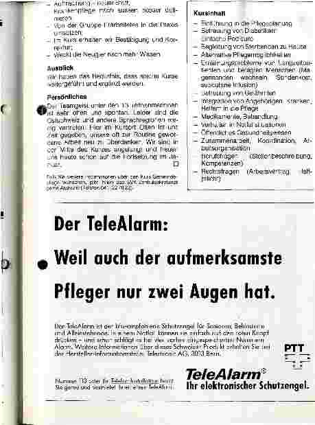 Vorschauseite 2: 1.Fortbildungskurs in Gemeindepflege