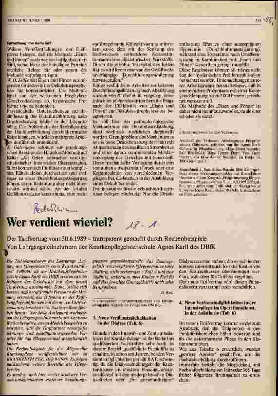 Vorschauseite 1: Wer verdient wieviel?