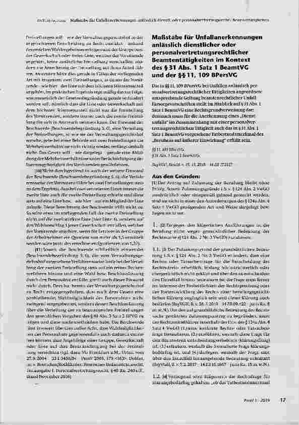 Vorschauseite 3: Freistellung von Personalratsmitgliedern