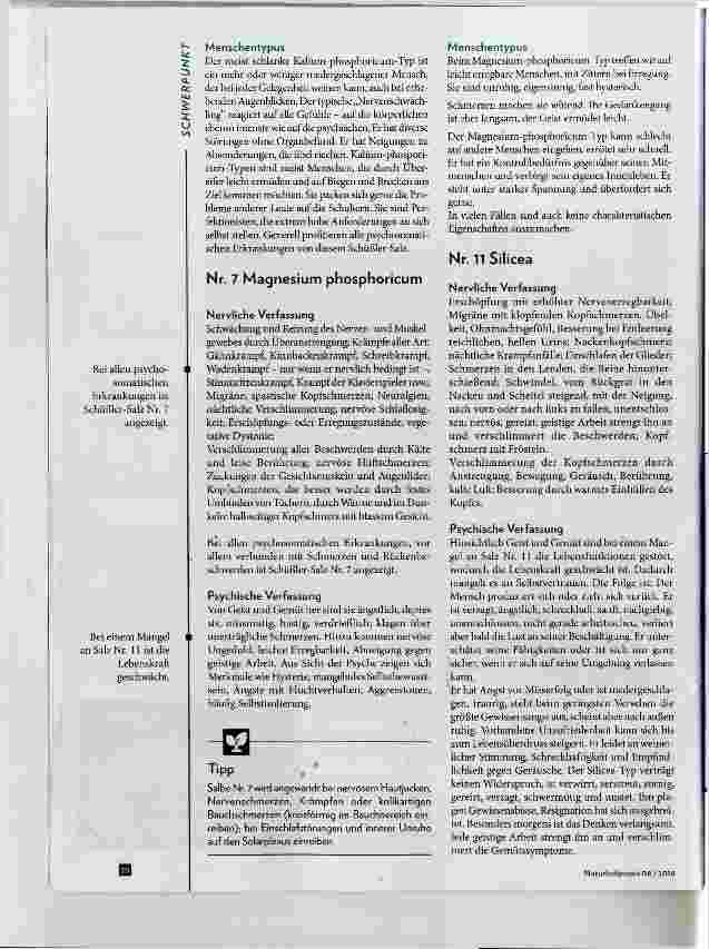 Vorschauseite 3: Schüfeler-Salze für die Psyche