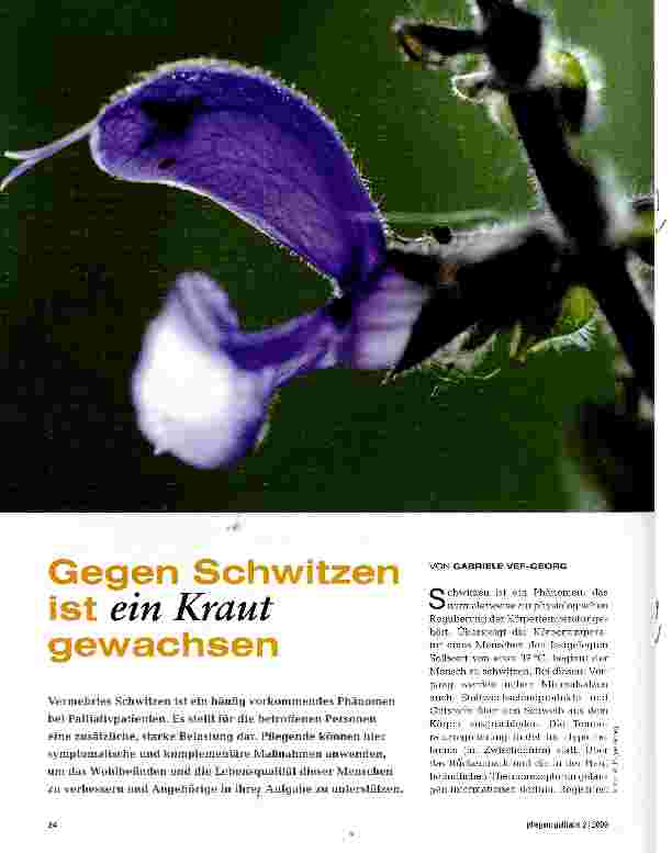 Vorschauseite 1: Gegen Schwitzen ist ein Kraut gewachsen