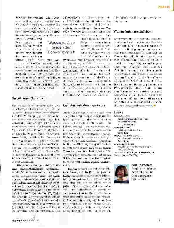 Vorschauseite 4: Gegen Schwitzen ist ein Kraut gewachsen