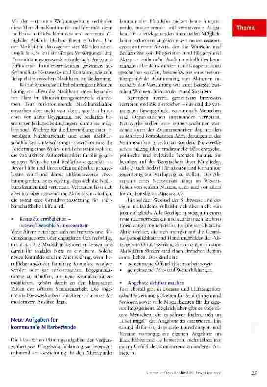 Vorschauseite 3: Neue Wege für Information, Transfer, Beratung und Vernetzung in NRW
