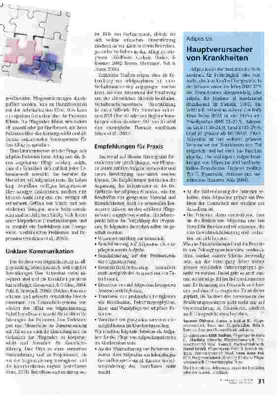 Vorschauseite 2: Hoher Anspruch an die Pflege