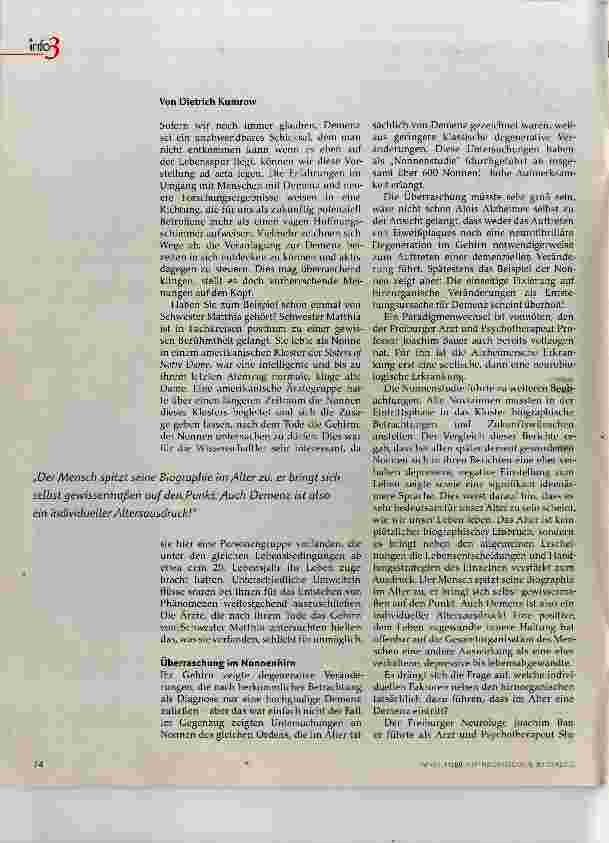 Vorschauseite 2: Demenz und die Macht des Ausgeblendeten
