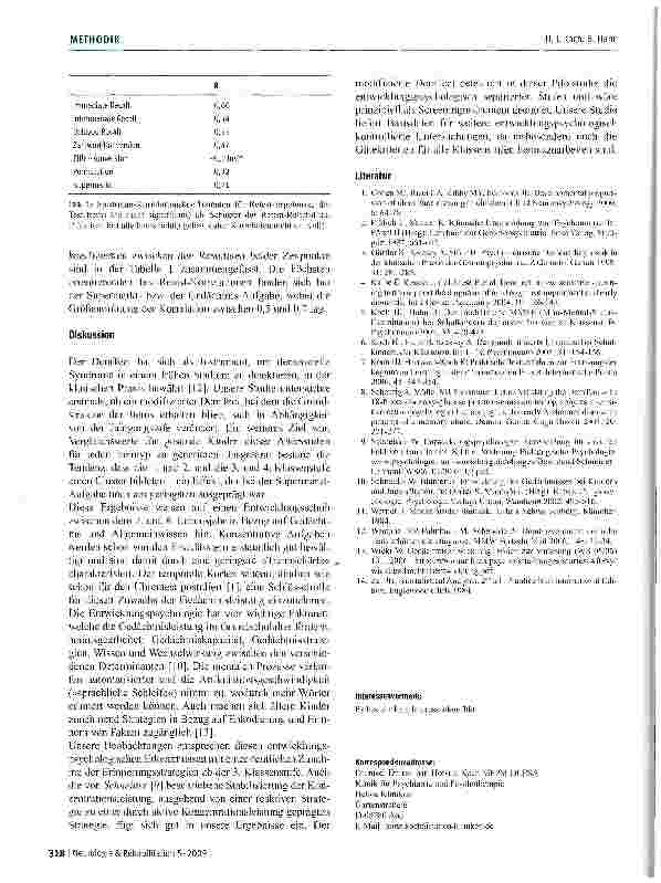 Vorschauseite 4: Der modifizierte DemTect als psycho metrisches Screeninginstrument bei Grundschulkindern der Klassenstufen I bis IV