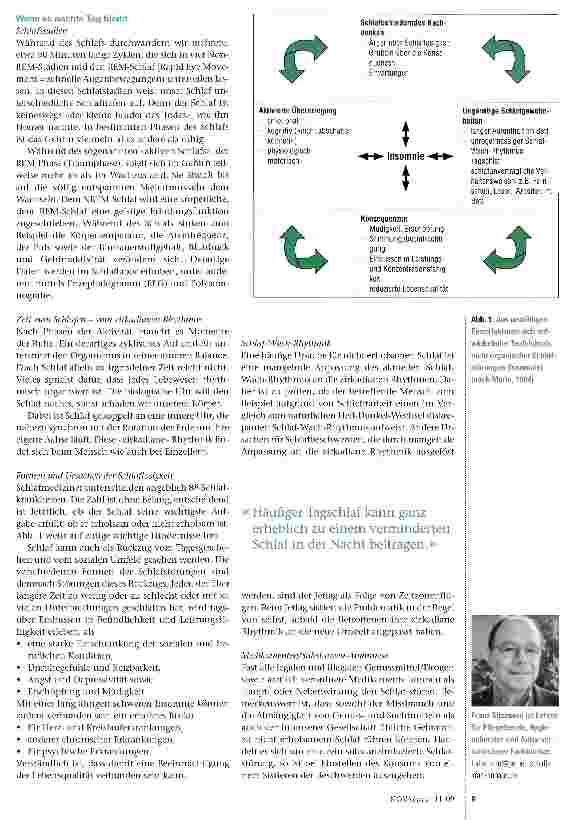 Vorschauseite 2: Warum schläft der Mensch? Tipps zu Schlafgewohnheiten