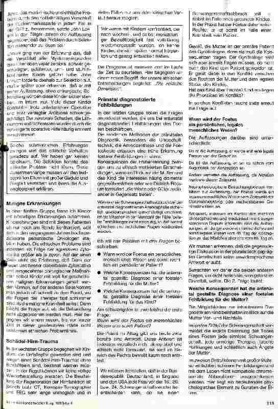 Vorschauseite 2: Fragen zur Ethik in der Kinderchirurgie