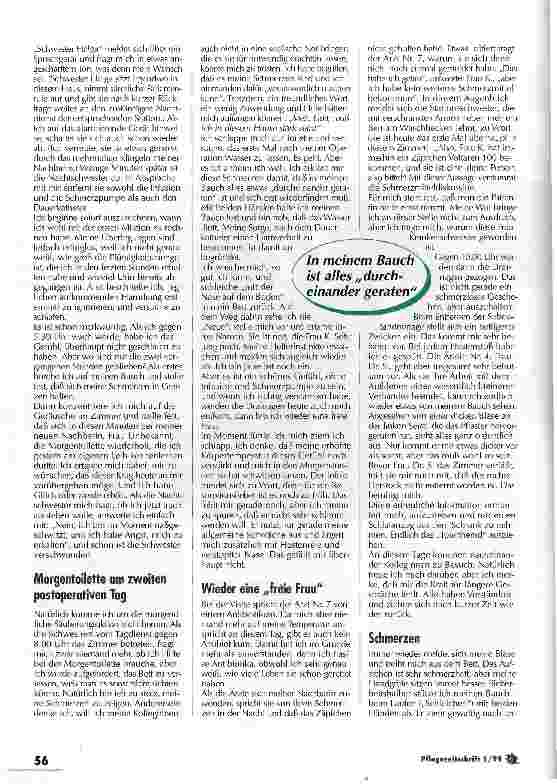 Vorschauseite 3: Zehn Tage Patientin auf einer gynäkologischen Station/ Teil 3: Muß ich in diesem Hause stark sein!