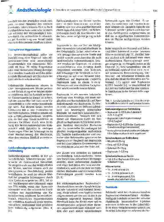 Vorschauseite 2: Geburtshilfliche Anästhesieverfahren