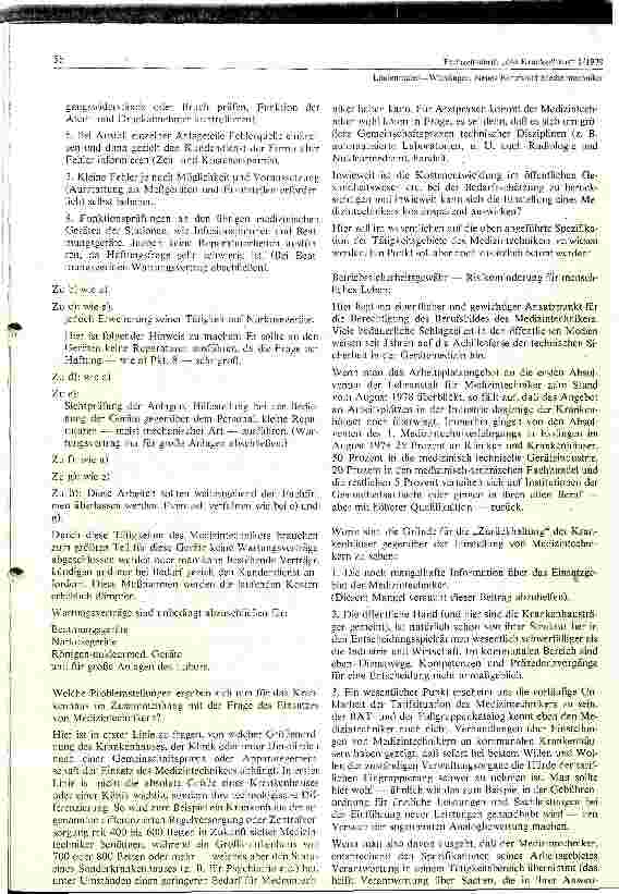 Vorschauseite 3: Neues Berufsbild - Staatlich anerkannter Techniker Fachrichtung Medizintechnik