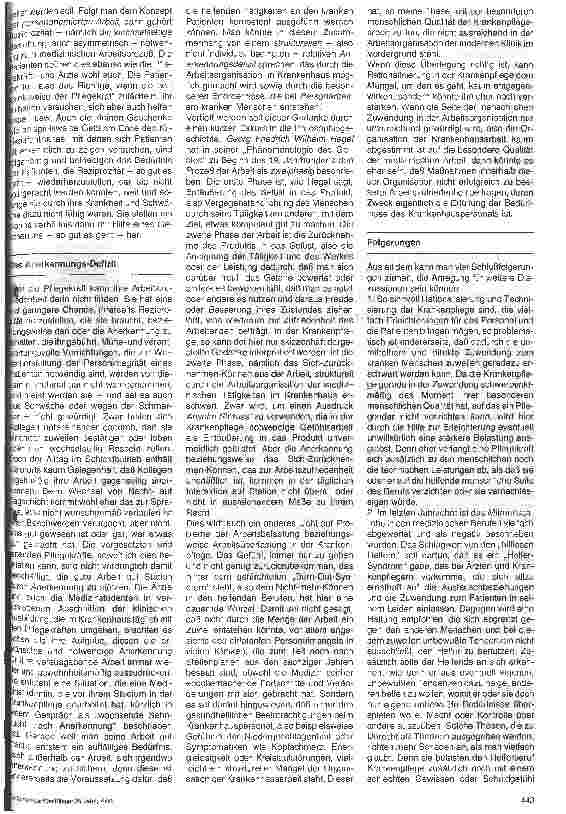 Vorschauseite 2: Krankenhaus und Arbeit