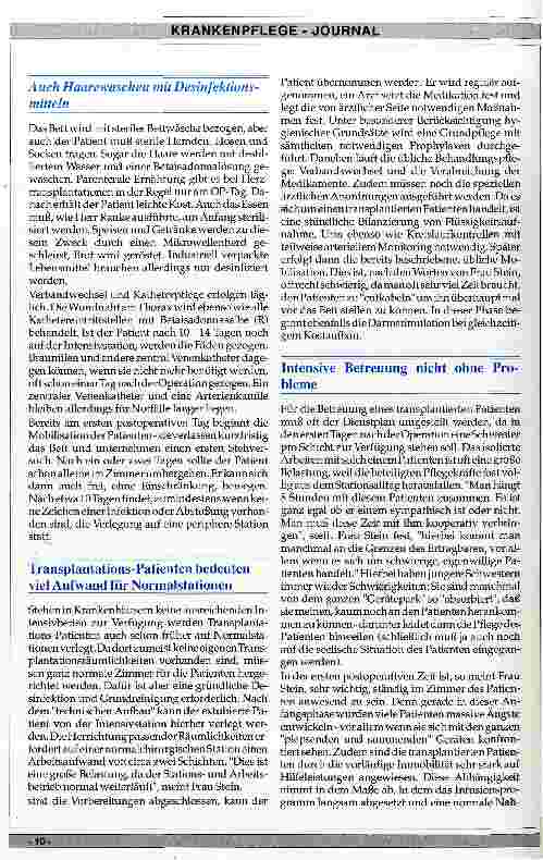 Vorschauseite 2: Pflegerische Aspekte der Organtransplantation