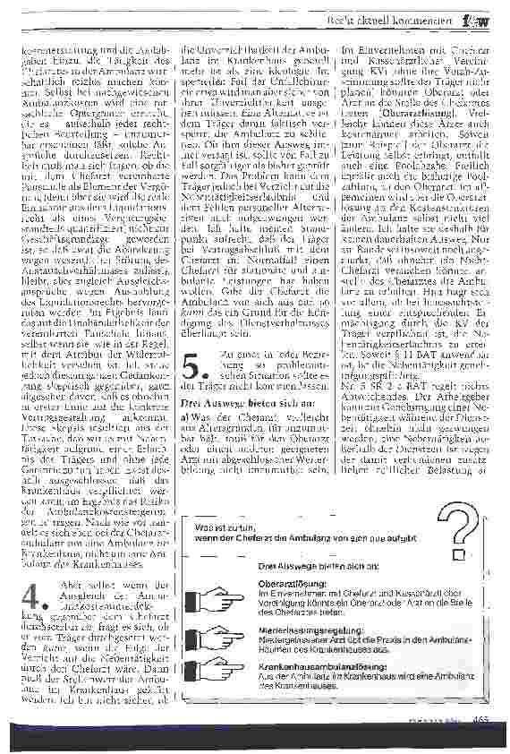 Vorschauseite 2: Strukturprobleme in der Ambulanz