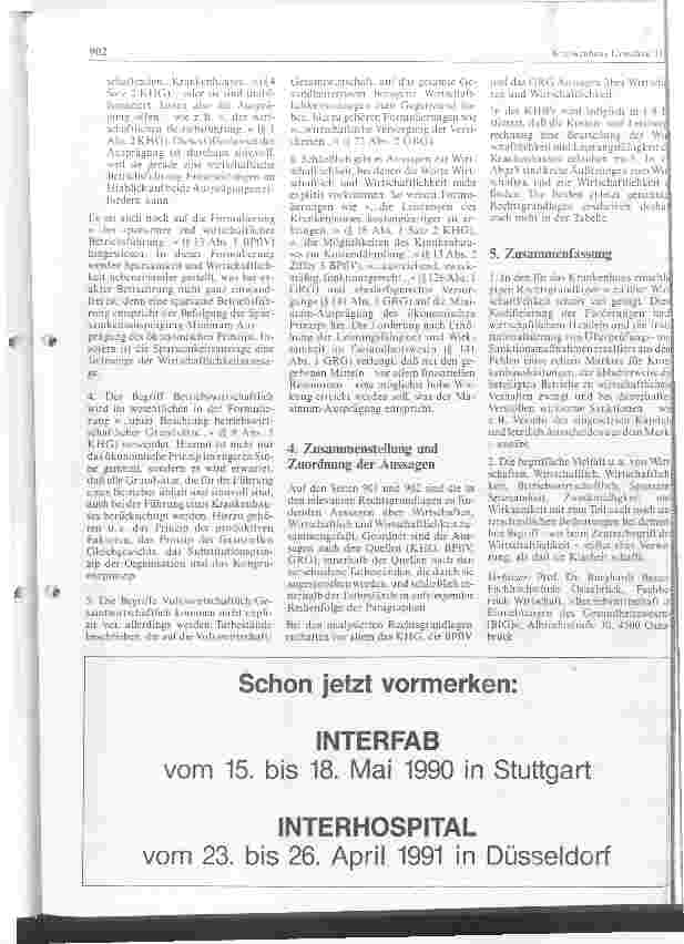 Vorschauseite 5: Die Begriffe Wirtschaften und Wirtschaftlichkeit in den für das Krankenhaus relevanten Rechtsgrundlagen - Teil 1