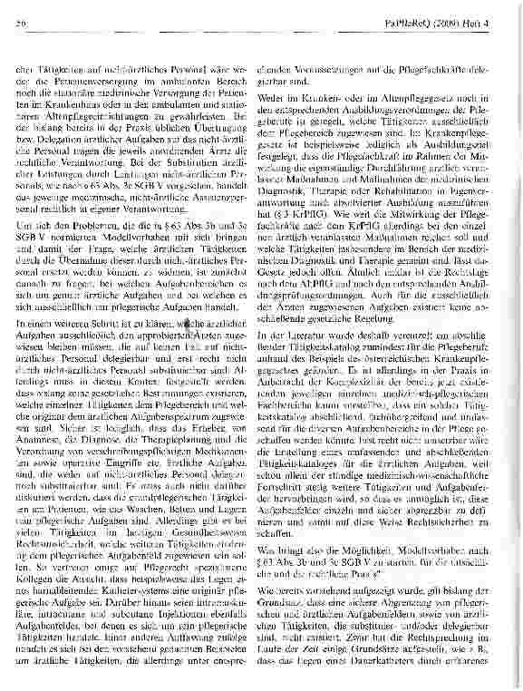 Vorschauseite 2: Delegation und Substitution ärztlicher Tätigkeiten unter Berücksichtigung des Pflege-Weiterentwicklungsgesetzes